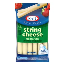 Kraft String Cheese Mozzarella Cheese Snacks, 12 ct Sticks