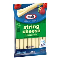 slide 8 of 21, Kraft String Cheese Mozzarella Cheese Snacks, 24 ct Sticks, 24 ct