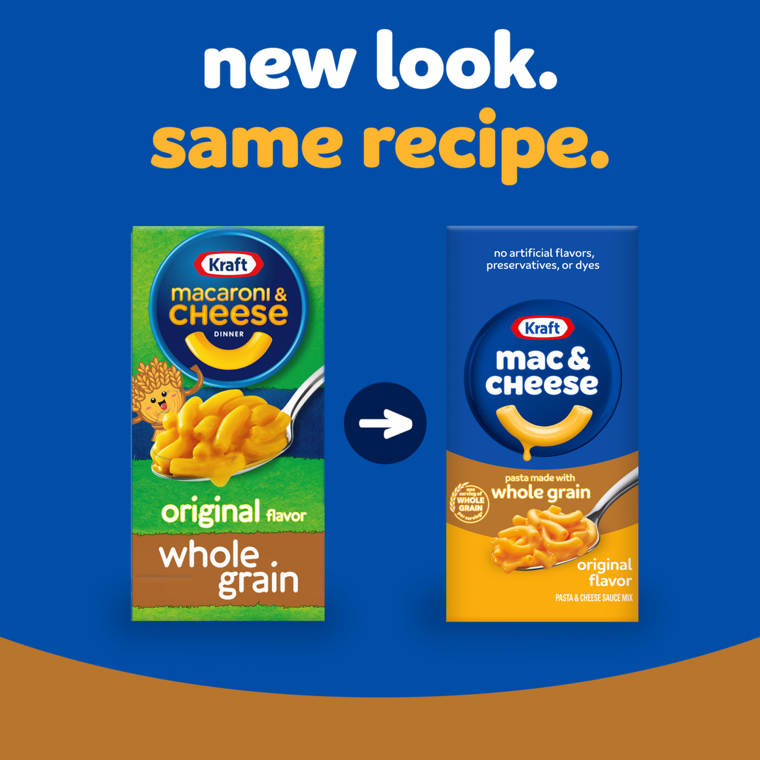 slide 4 of 5, Kraft Mac and Cheese with Whole Grain Pasta, 1 Box, for Easy Dinner or Dinner Sides, Original Flavor, No Artificial Flavors, Preservatives or Dyes, 6 oz, 6 oz