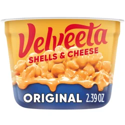 Velveeta Shells and Cheese Mac and Cheese, 1 Cup, for Easy Snack or Dinner Side, Original Flavor, 2.39 oz