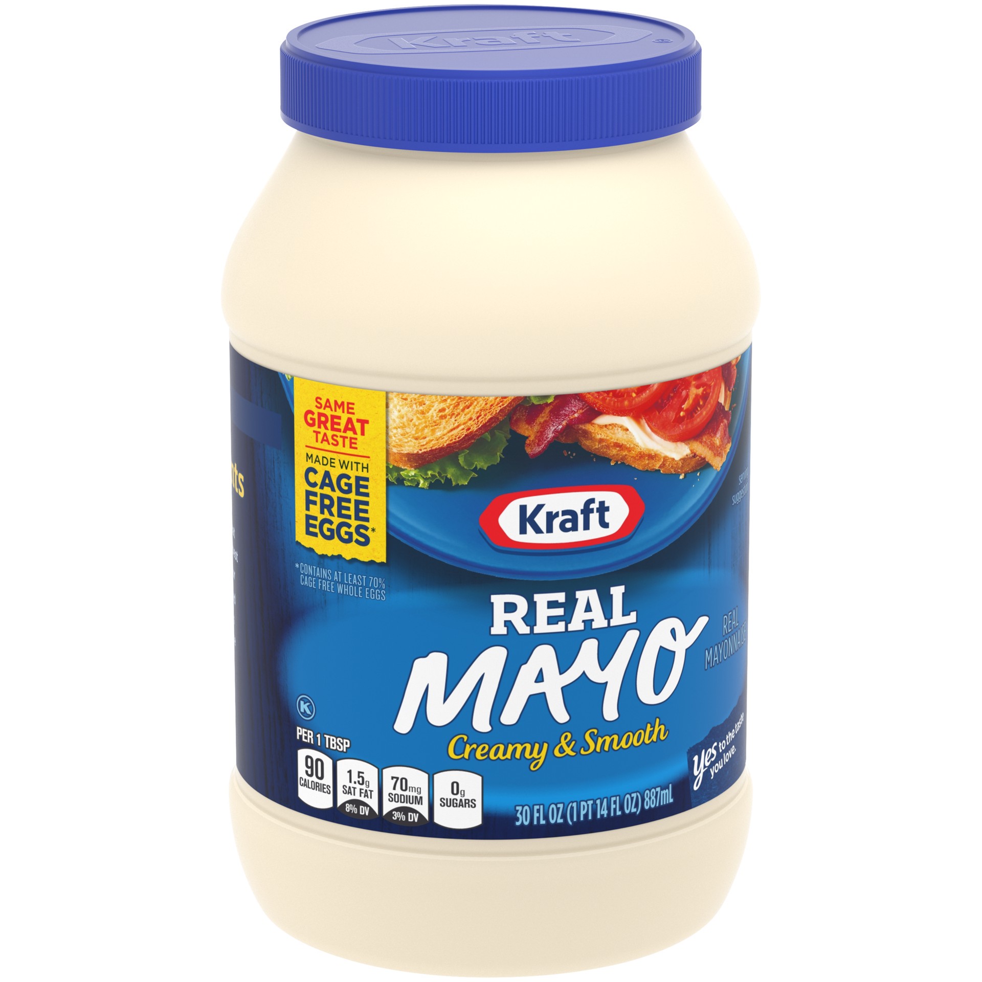 slide 9 of 12, Kraft Real Mayo Creamy & Smooth Mayonnaise, for a Keto and Low Carb Lifestyle Jar, 30 fl oz