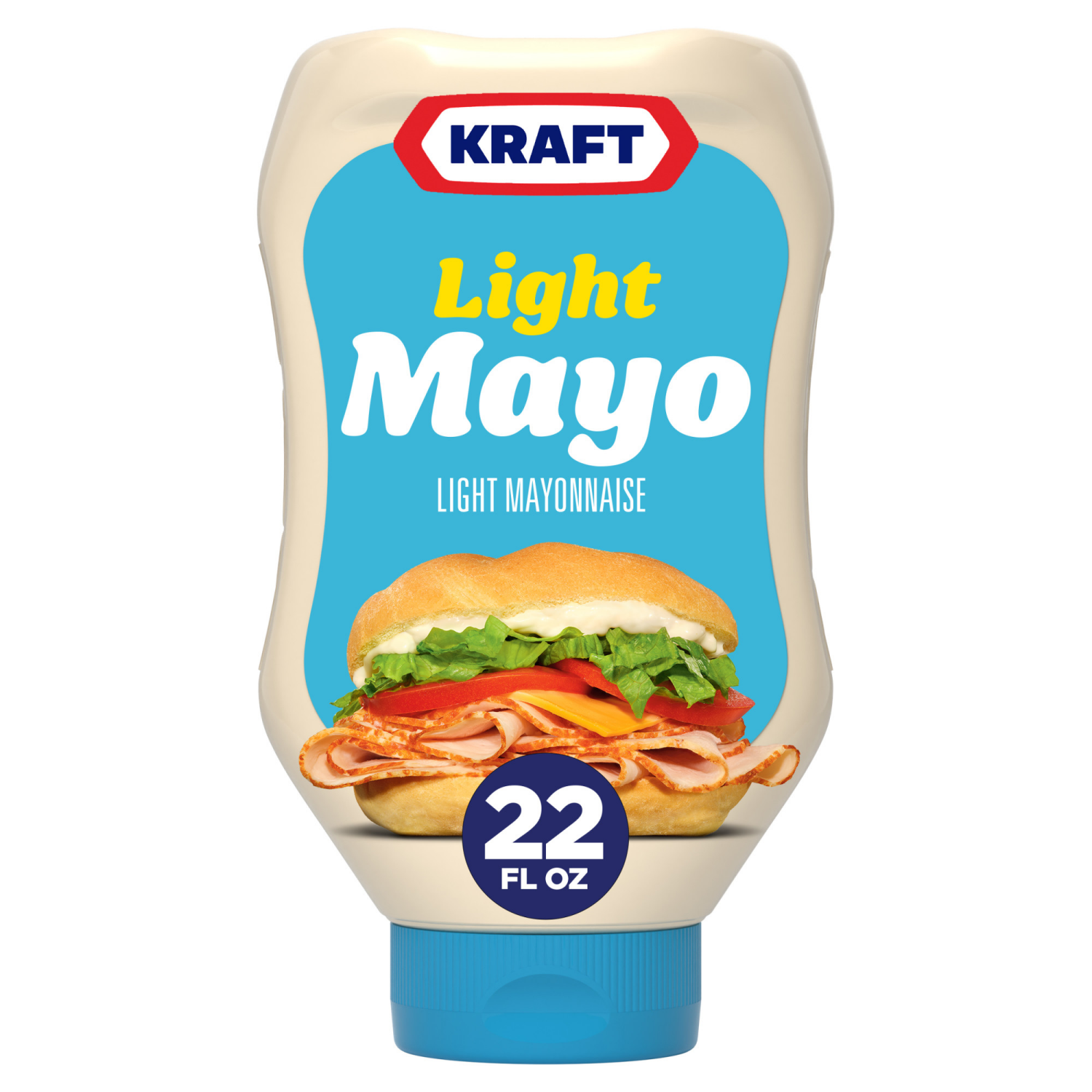 slide 1 of 8, Kraft Light Mayonnaise, 22 fl oz Bottle, 22 fl oz