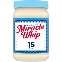 Miracle Whip Light Dressing, 15 fl oz Jar