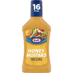 Kraft Honey Mustard Dressing, 16 fl oz Bottle