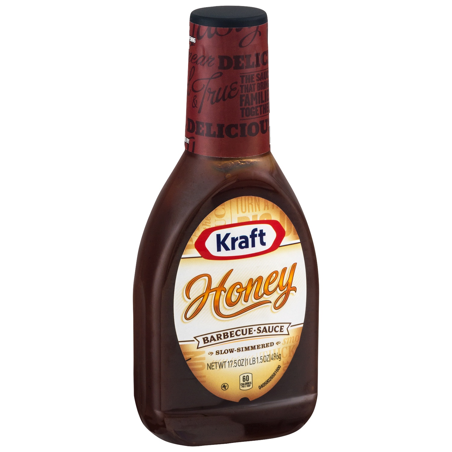 slide 2 of 4, Kraft Honey Barbecue Sauce Bottle, 17.5 oz