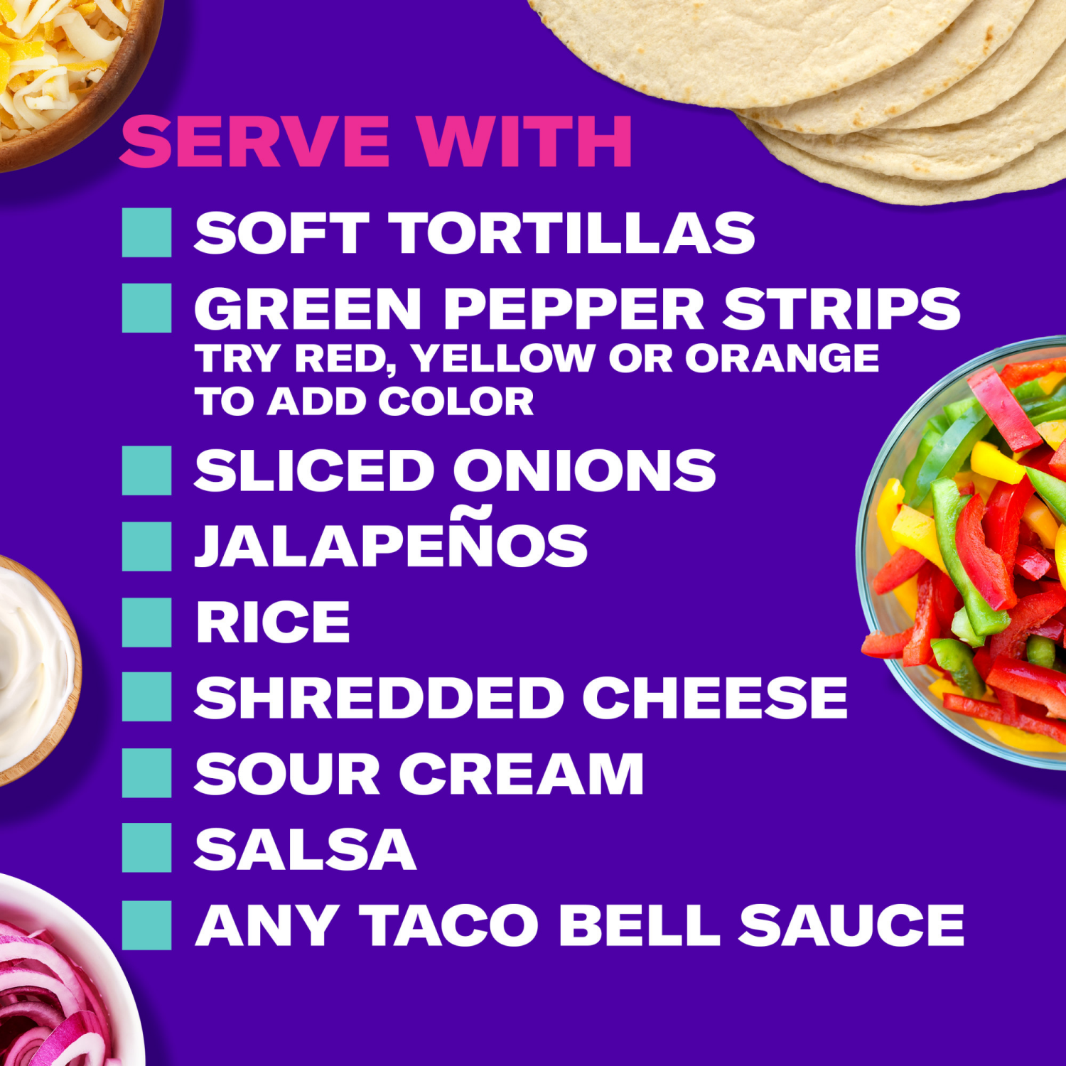 slide 2 of 8, Taco Bell Original Fajita Seasoning Mix, 1.4 oz Packet, 1.4 oz