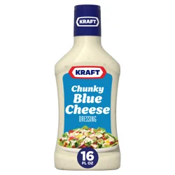 Kraft Chunky Blue Cheese Dressing, 16 fl oz Bottle