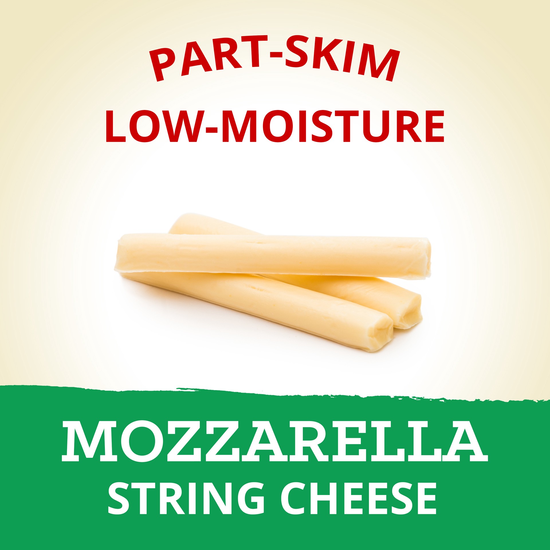 slide 4 of 8, Kraft String Cheese Mozzarella Cheese Snacks with 2% Milk Sticks, 12 ct