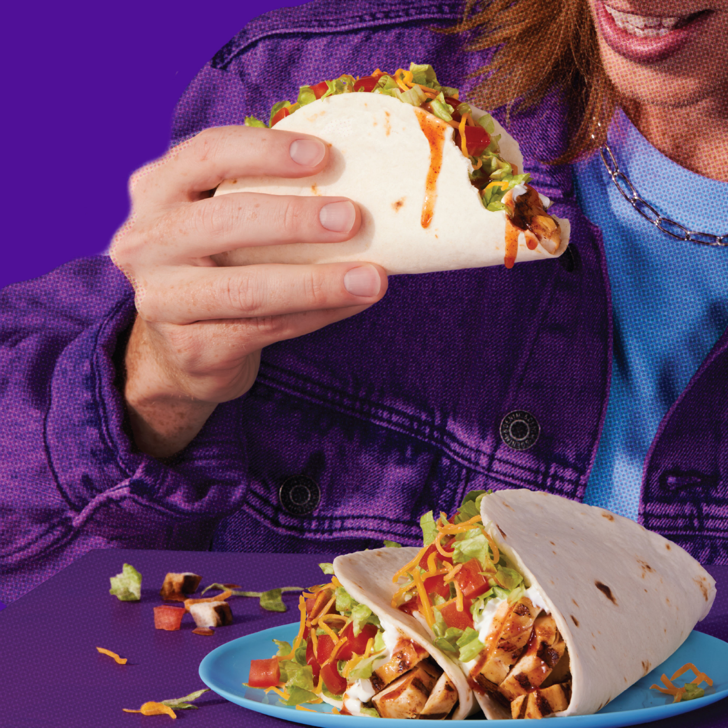 slide 2 of 8, Taco Bell Soft Taco Cravings Kit with 10 Soft Tortillas, Taco Bell Mild Sauce & Seasoning- 14.8 oz, 14.8 oz