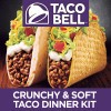 slide 2 of 11, Taco Bell Crunchy & Soft Taco Dinner Kit with 6 Soft Tortillas, 6 Crunchy Taco Shells, Taco Bell Mild Sauce & Seasoning, 12.77 oz