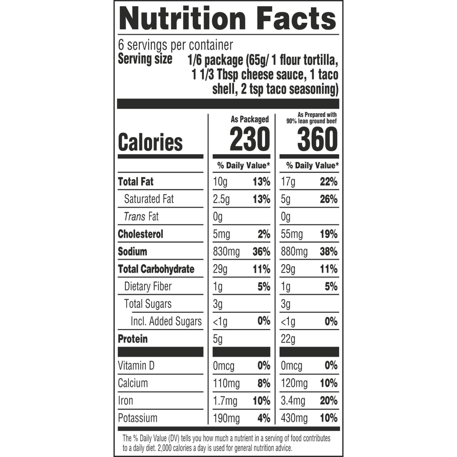 slide 4 of 8, Taco Bell Cheesy Double Decker Taco Dinner Kit with 6 Soft Tortillas, 6 Crunchy Taco Shells, Velveeta Cheese Sauce & Seasoning, 14 oz Box, 14 oz