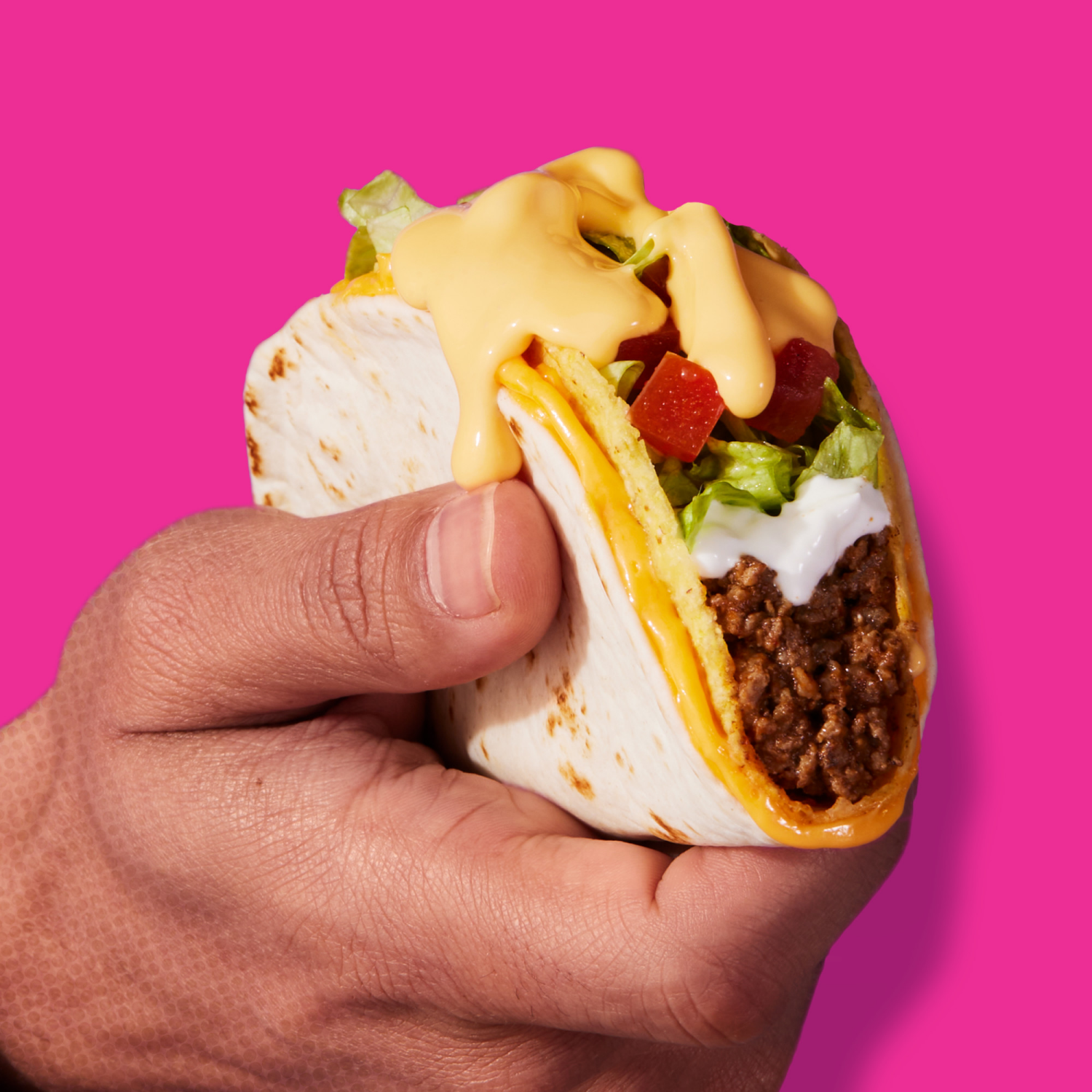 slide 3 of 8, Taco Bell Cheesy Double Decker Taco Dinner Kit with 6 Soft Tortillas, 6 Crunchy Taco Shells, Velveeta Cheese Sauce & Seasoning, 14 oz Box, 14 oz