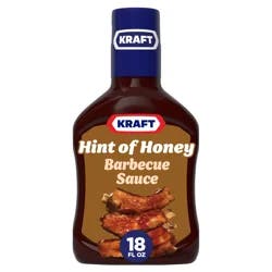 Kraft Hint of Honey Slow-Simmered Barbecue BBQ Sauce, 18 oz Bottle