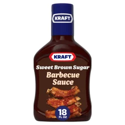 Kraft Sweet Brown Sugar Slow-Simmered Barbecue BBQ Sauce, 18 oz Bottle