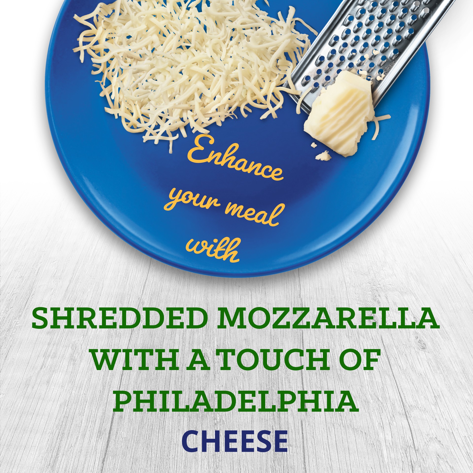 slide 7 of 10, Kraft Mozzarella Shredded Cheese with a Touch of Philadelphia for a Creamy Melt, 8 oz
