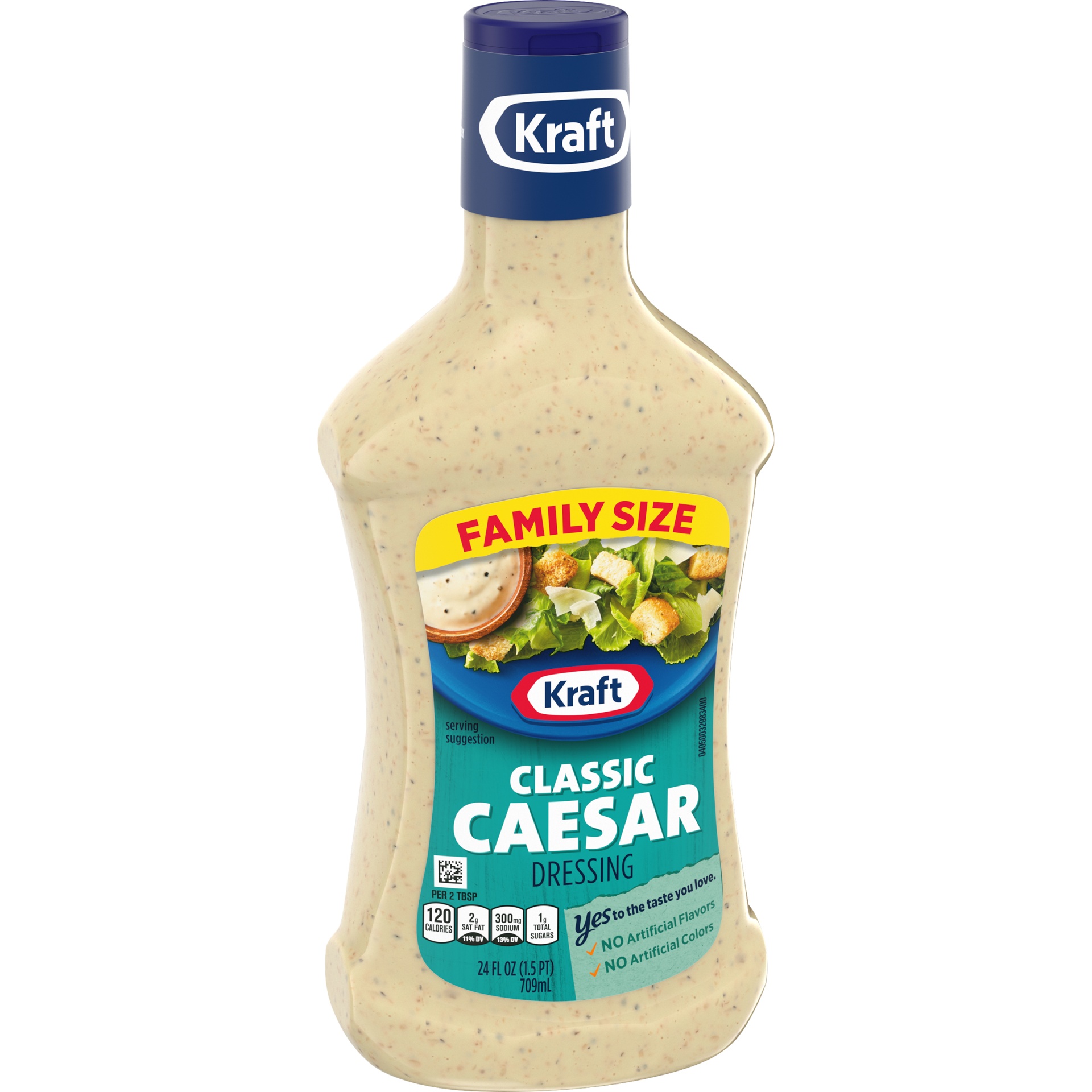 slide 2 of 6, Kraft Classic Caesar Salad Dressing Family Size Bottle, 24 fl oz