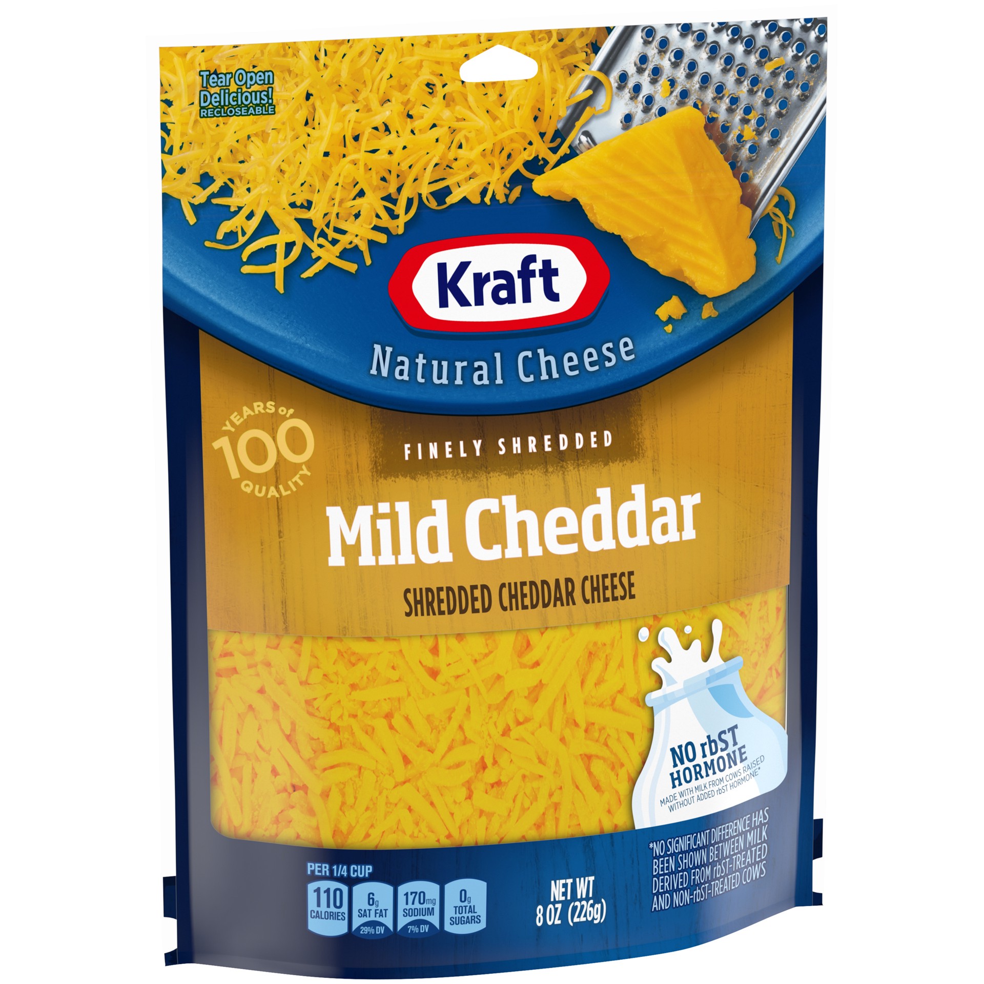 slide 8 of 8, Kraft Mild Cheddar Finely Shredded Cheese, 8 oz