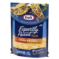 slide 11 of 13, Kraft Deliciously Paired Cheddar & Asadero Shredded Cheese with Taco Seasoning for Tacos, 8 oz Bag, 8 oz