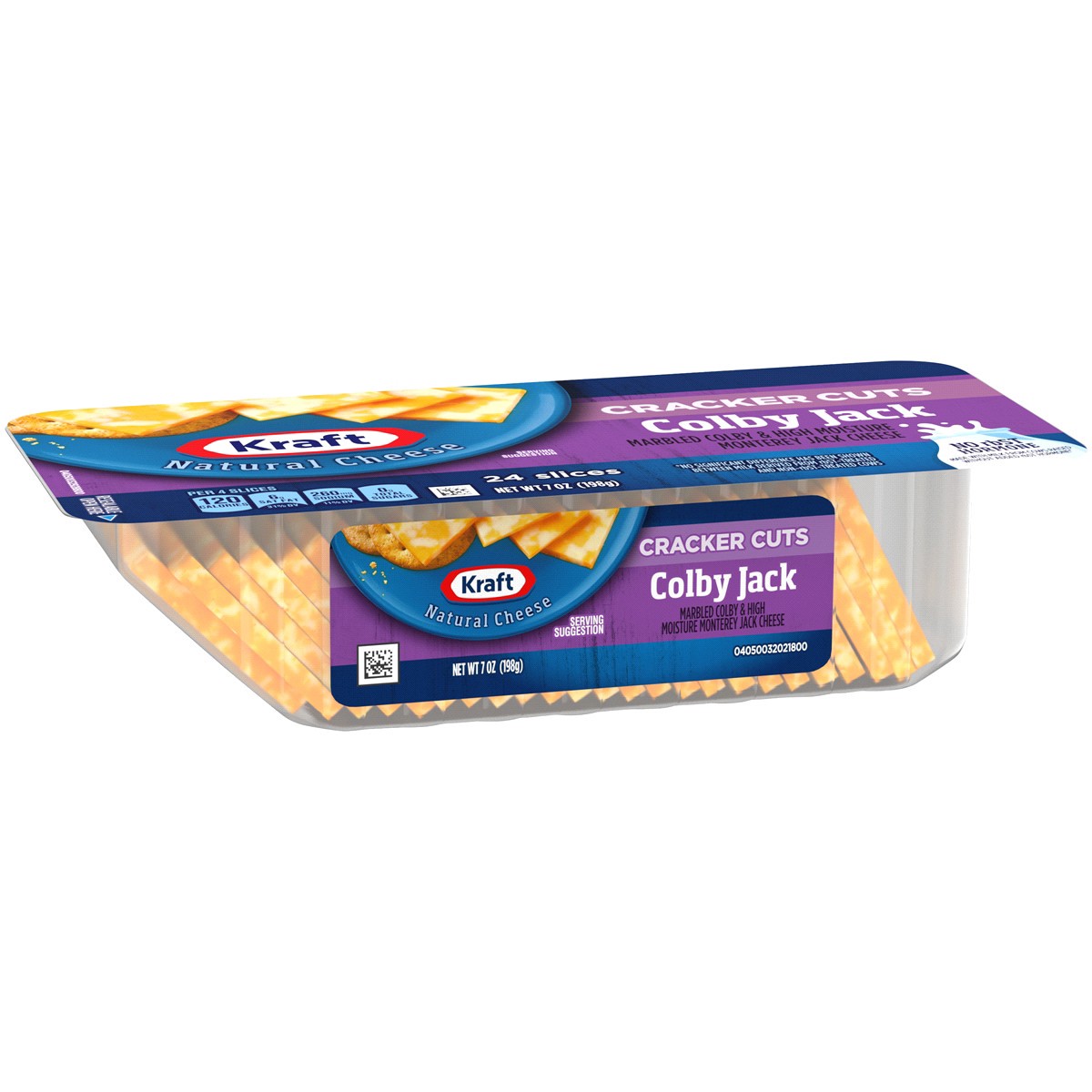 slide 8 of 17, Kraft Cracker Cuts Colby Jack Marbled Cheese Slices, 24 ct Tray, 24 ct