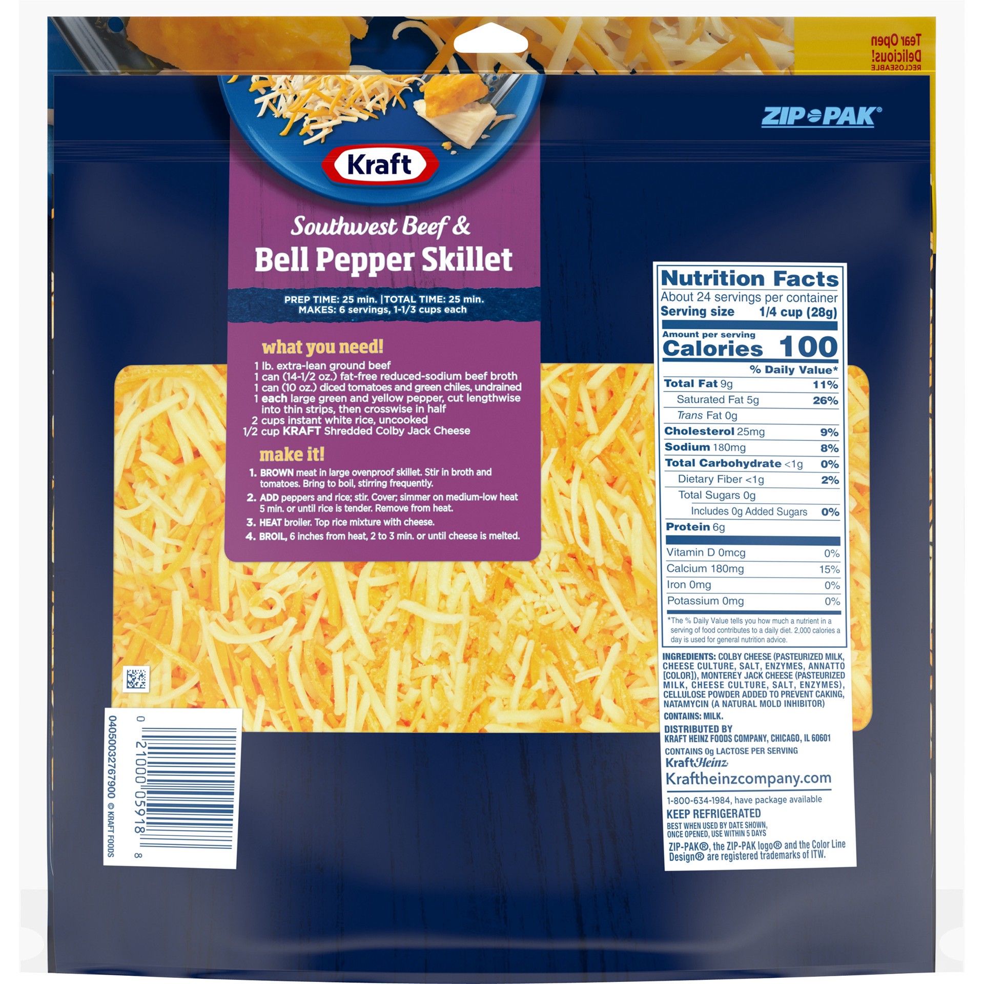 Kraft Colby Jack Shredded Cheese Family Size 24 oz Shipt