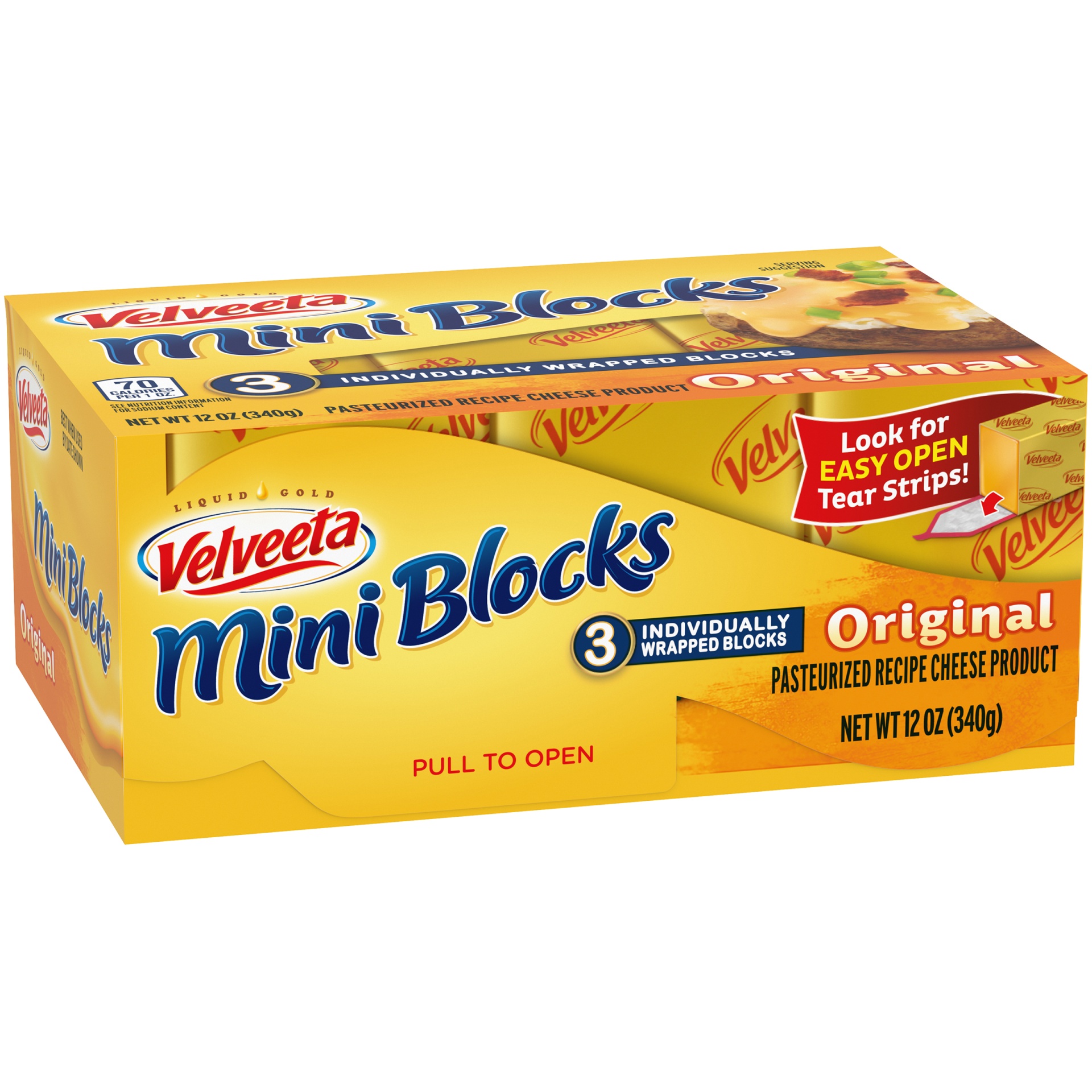 slide 3 of 6, Velveeta Original Cheese Mini Blocks Blocks, 12 oz