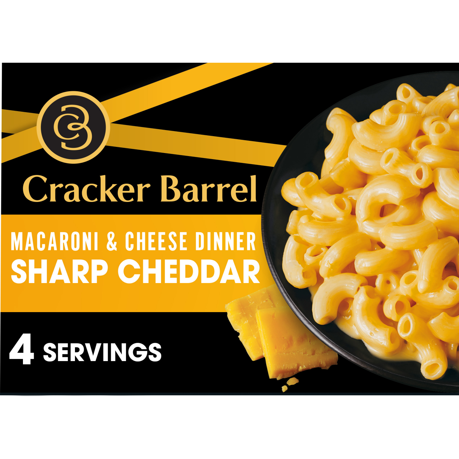 slide 1 of 8, Cracker Barrel Sharp Cheddar Macaroni & Cheese Dinner, 14 oz Box, 14 oz