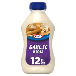 Kraft Garlic Aioli, 12 fl oz Bottle