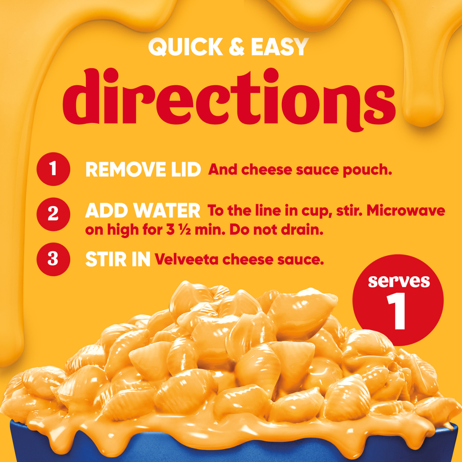 slide 4 of 8, Velveeta Shells and Cheese Mac and Cheese, 1 Big Cup, for Easy Dinner or Dinner Sides, Original Flavor, 5 oz, 5 oz