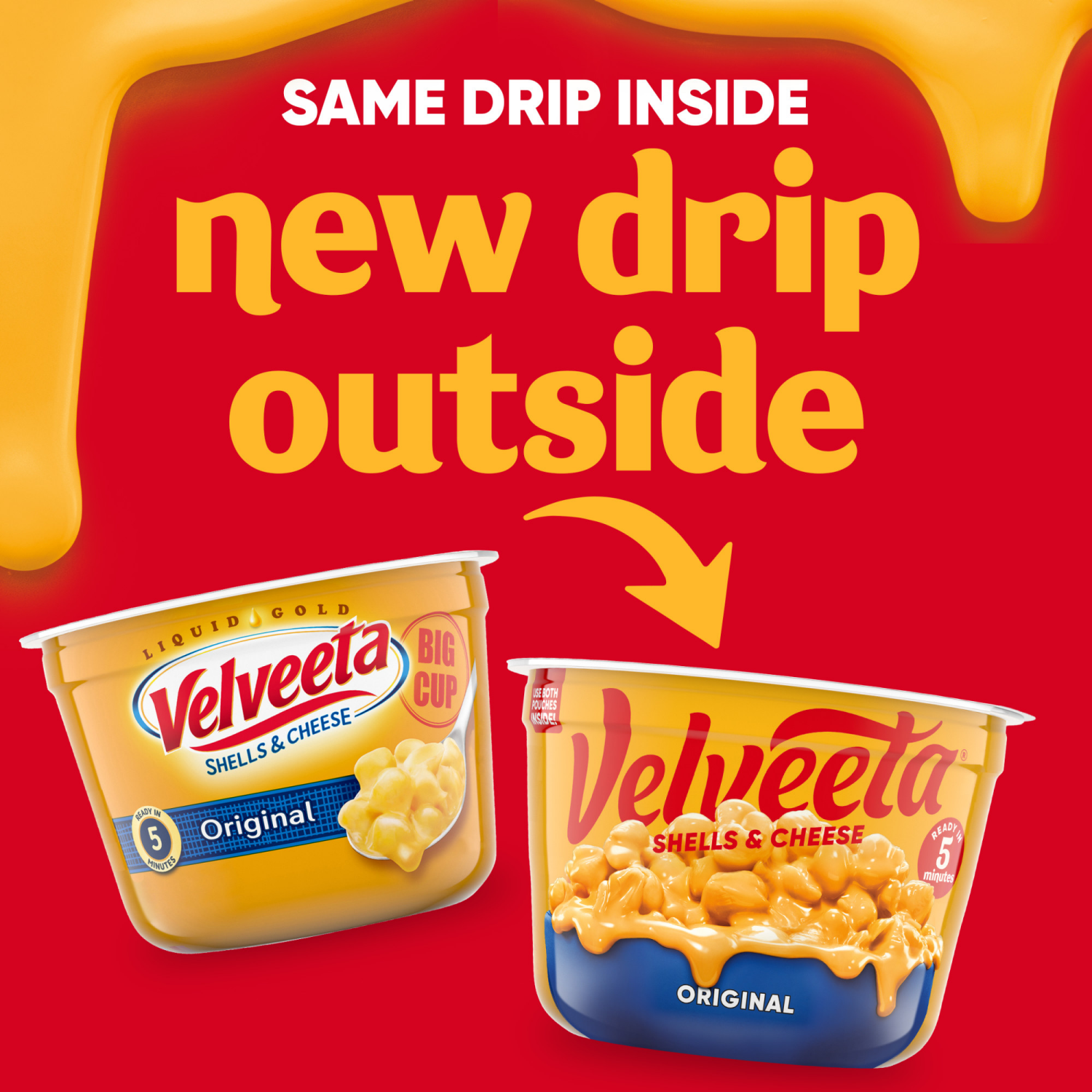 slide 6 of 8, Velveeta Shells and Cheese Mac and Cheese, 1 Big Cup, for Easy Dinner or Dinner Sides, Original Flavor, 5 oz, 5 oz