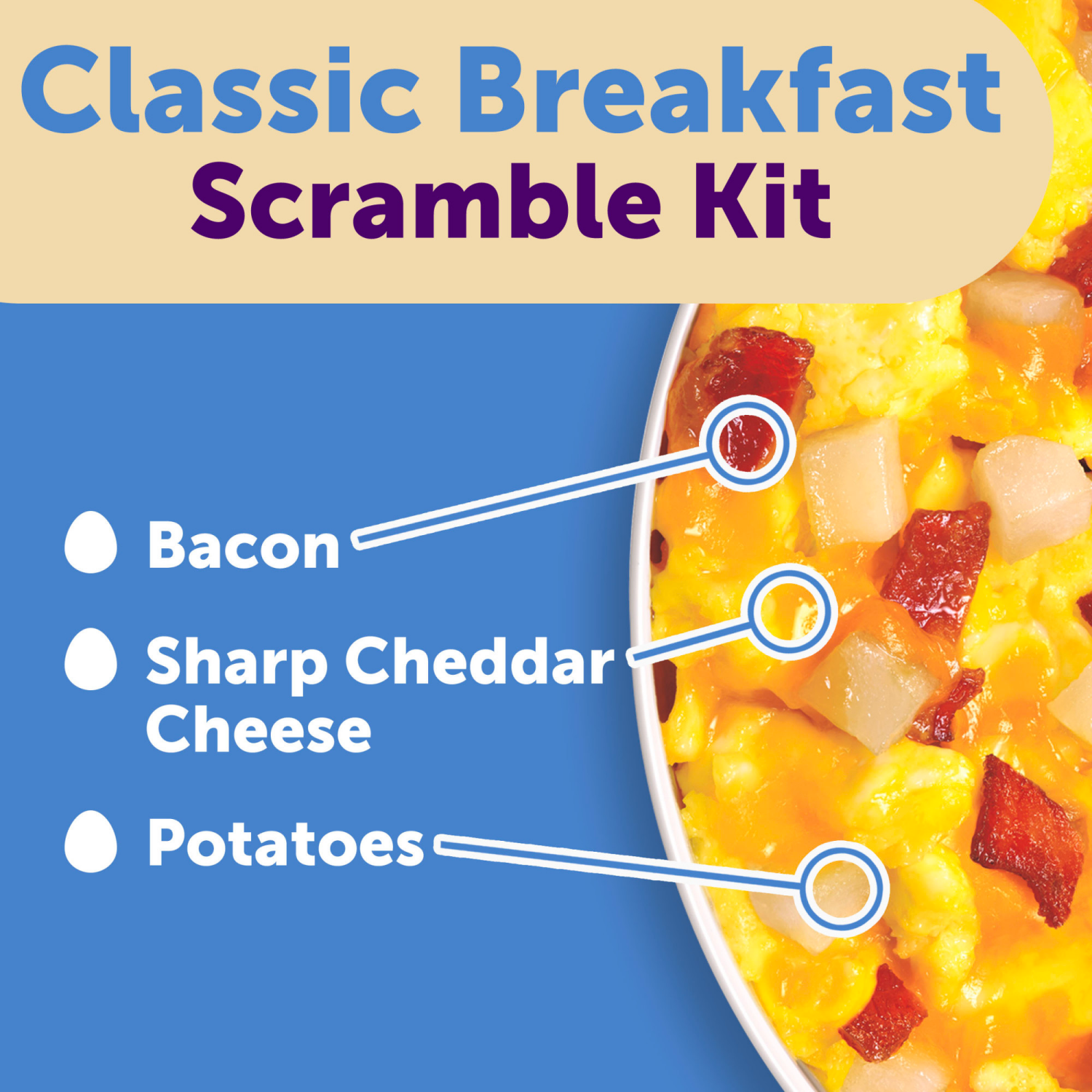 slide 4 of 8, Just Crack an Egg Classic Breakfast Scramble Kit, 3 oz Cup, 3 oz