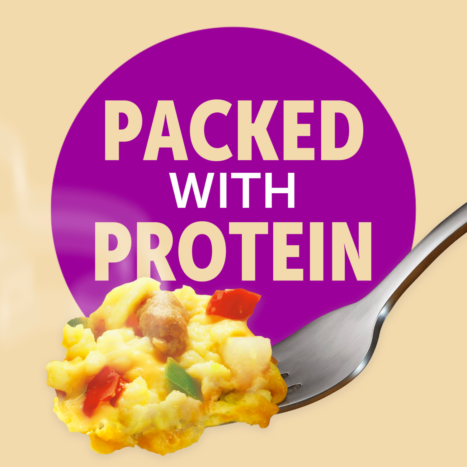 slide 7 of 8, Just Crack an Egg Ultimate Scramble Breakfast Bowl Kit with Pork Sausage, Mild Cheddar Cheese, Potatoes, Onions, and Green and Red Peppers, 3 oz. Cup, 3 oz