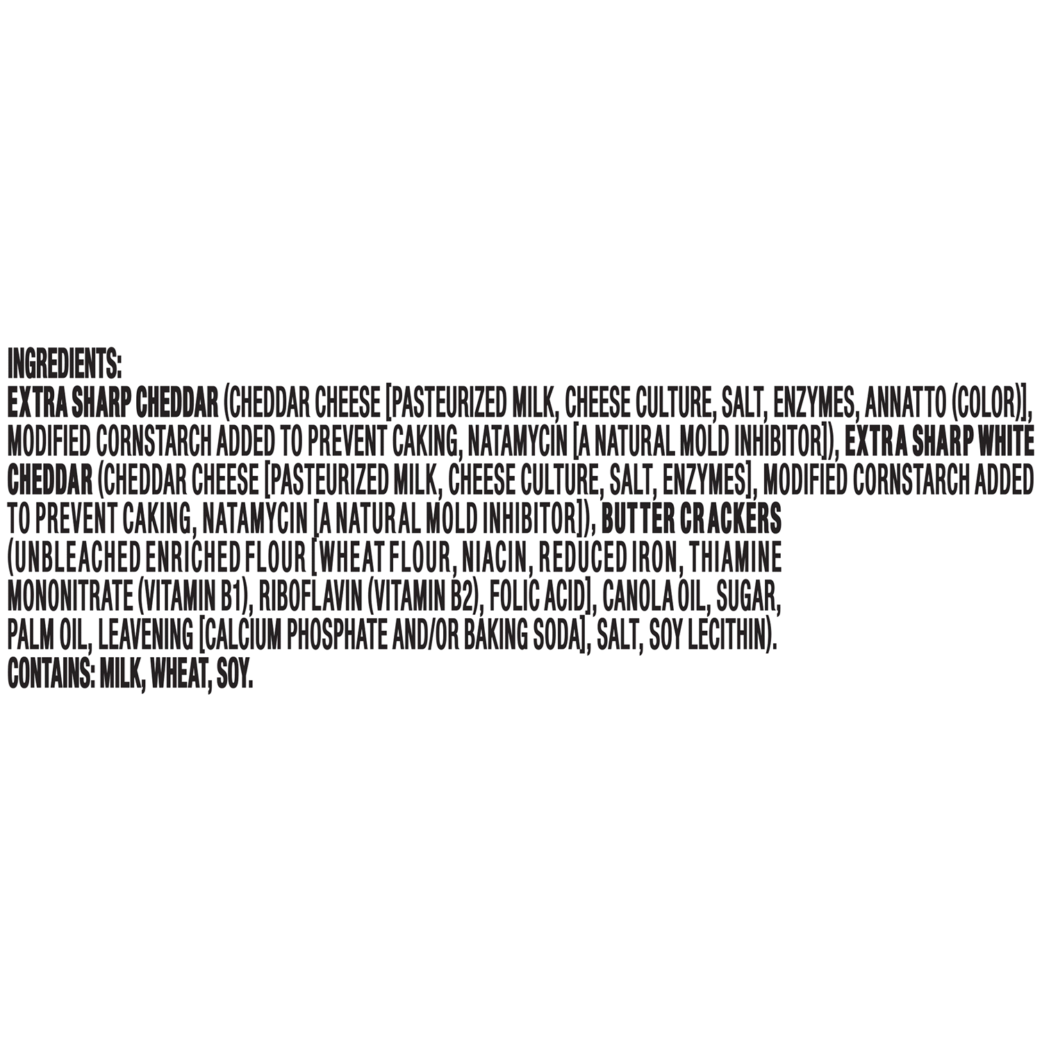 slide 3 of 4, Cracker Barrel Bites Extra Sharp Yellow Cheese, Extra Sharp White Cheddar Cheese, & Butter Crackers Snack Kit, 1.58 oz