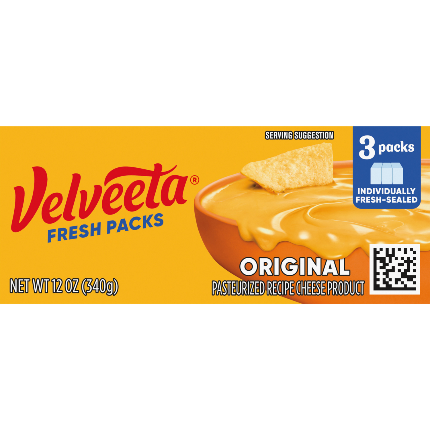slide 2 of 8, Velveeta Fresh Packs Original Original Cheese 3 Packs 3 ea, 3 ct