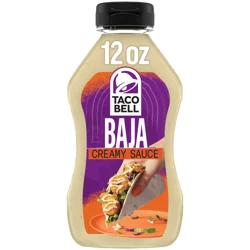 Taco Bell Creamy Baja Sauce, 12 fl oz Bottle