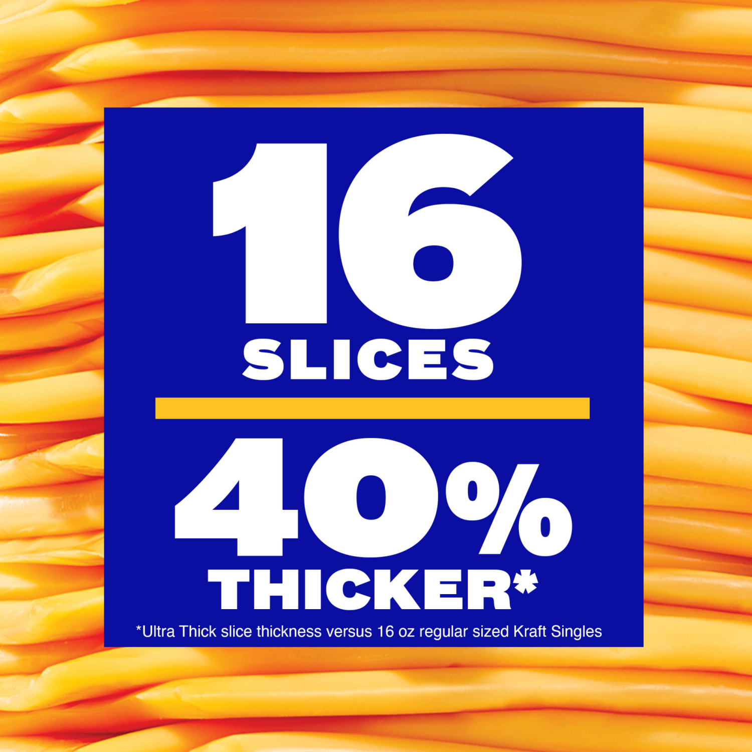 slide 7 of 8, Kraft Singles Ultra Thick American Cheese Slices, 16 ct Pack, 16 ct