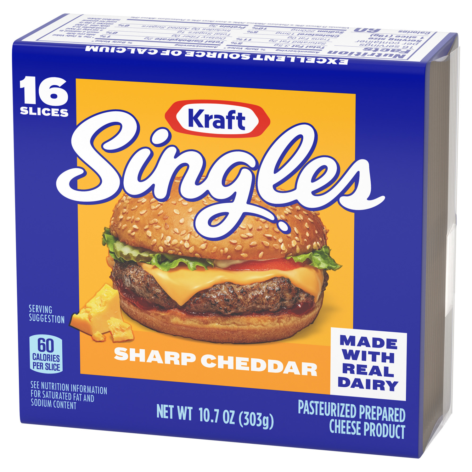 slide 4 of 8, Kraft Singles Sharp Cheddar Slices, 16 ct Pack, 16 ct