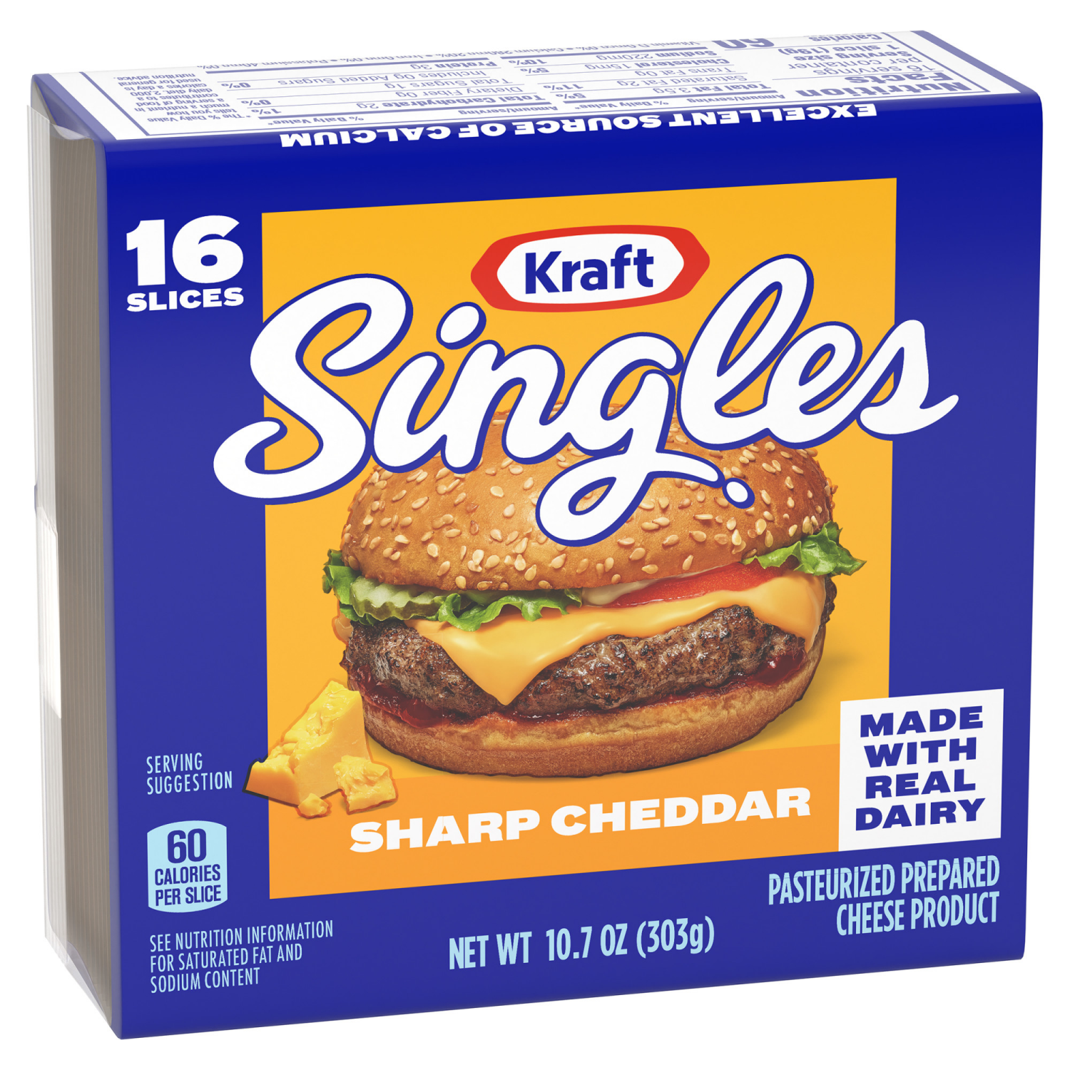 slide 7 of 8, Kraft Singles Sharp Cheddar Slices, 16 ct Pack, 16 ct