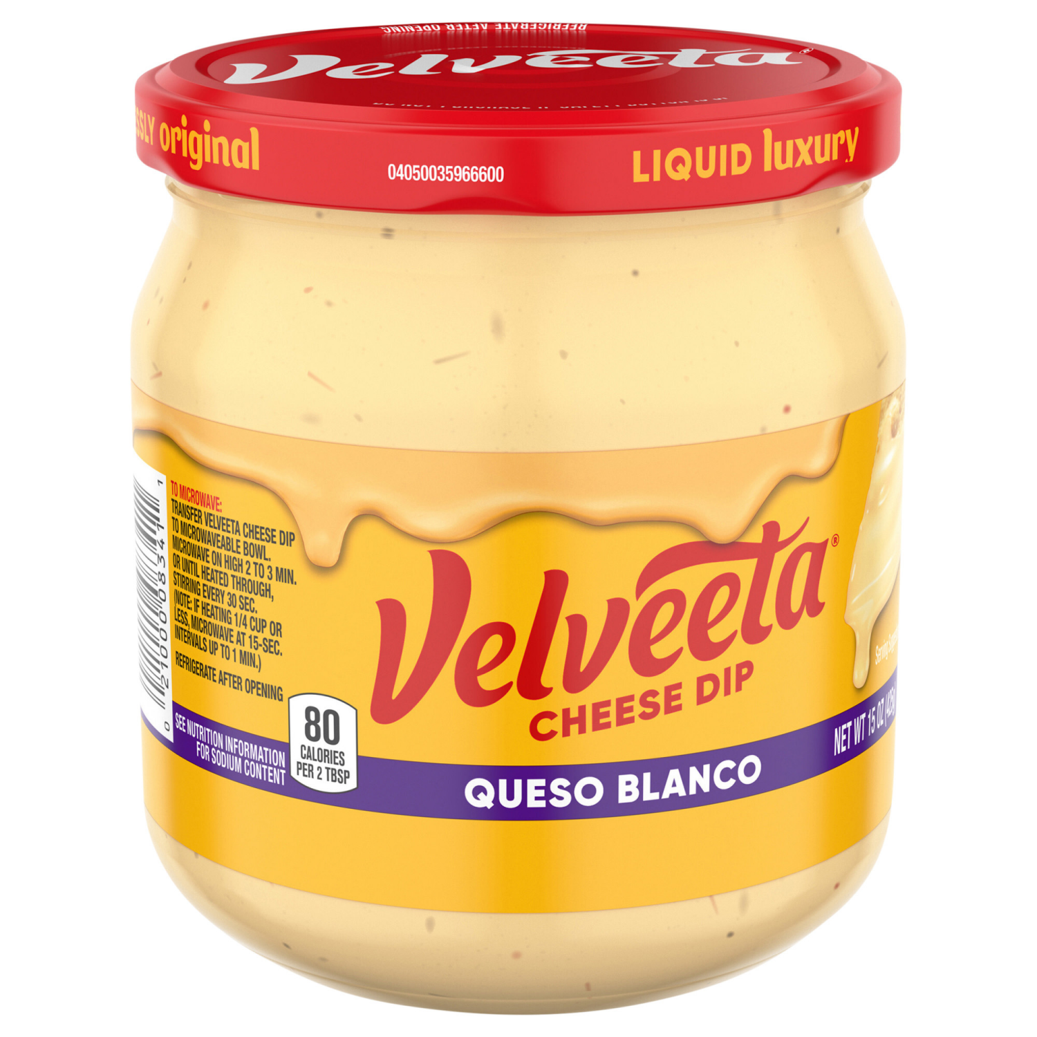 slide 2 of 8, Velveeta Queso Blanco Cheese Dip, 15 oz Jar, 15 oz