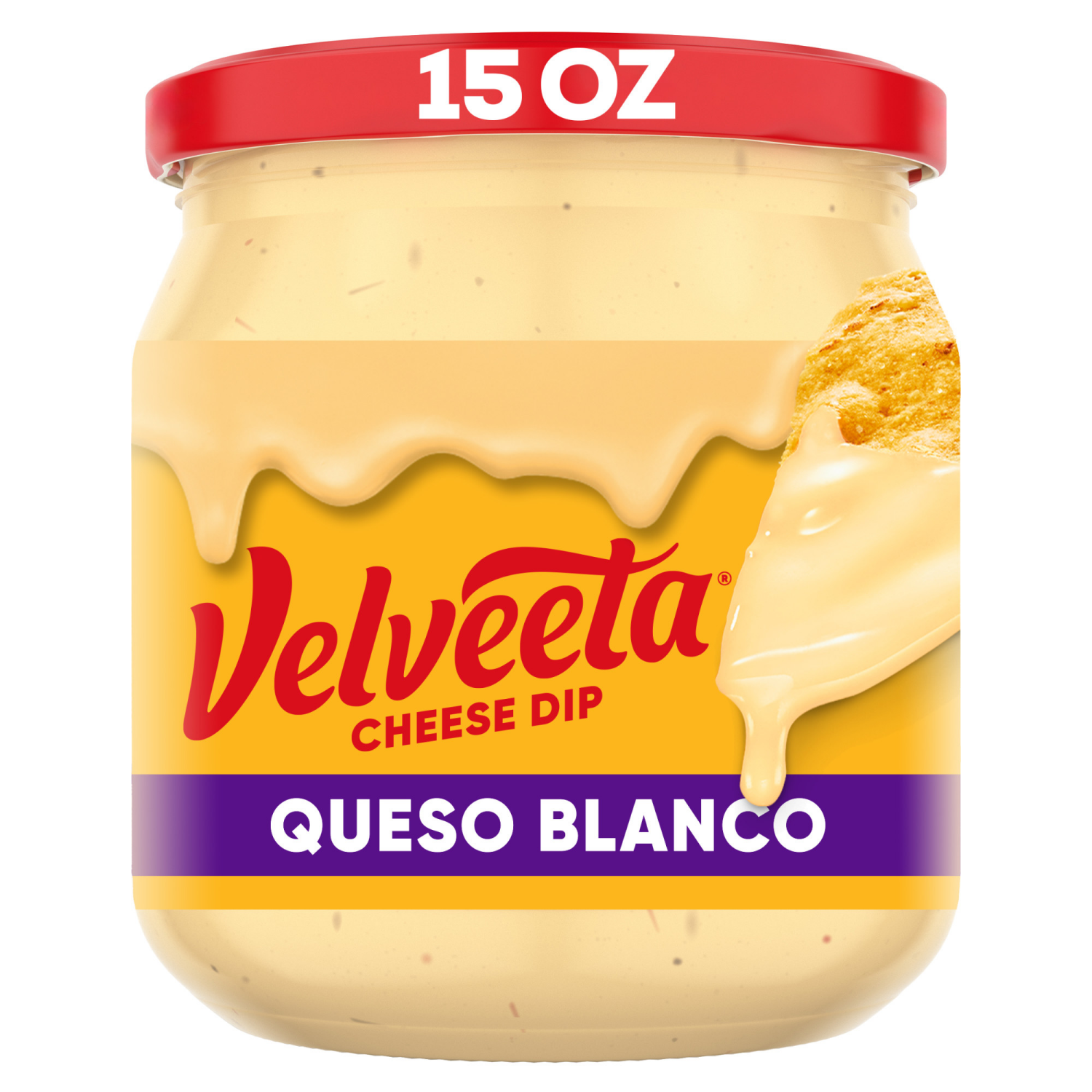 slide 1 of 8, Velveeta Queso Blanco Cheese Dip, 15 oz Jar, 15 oz