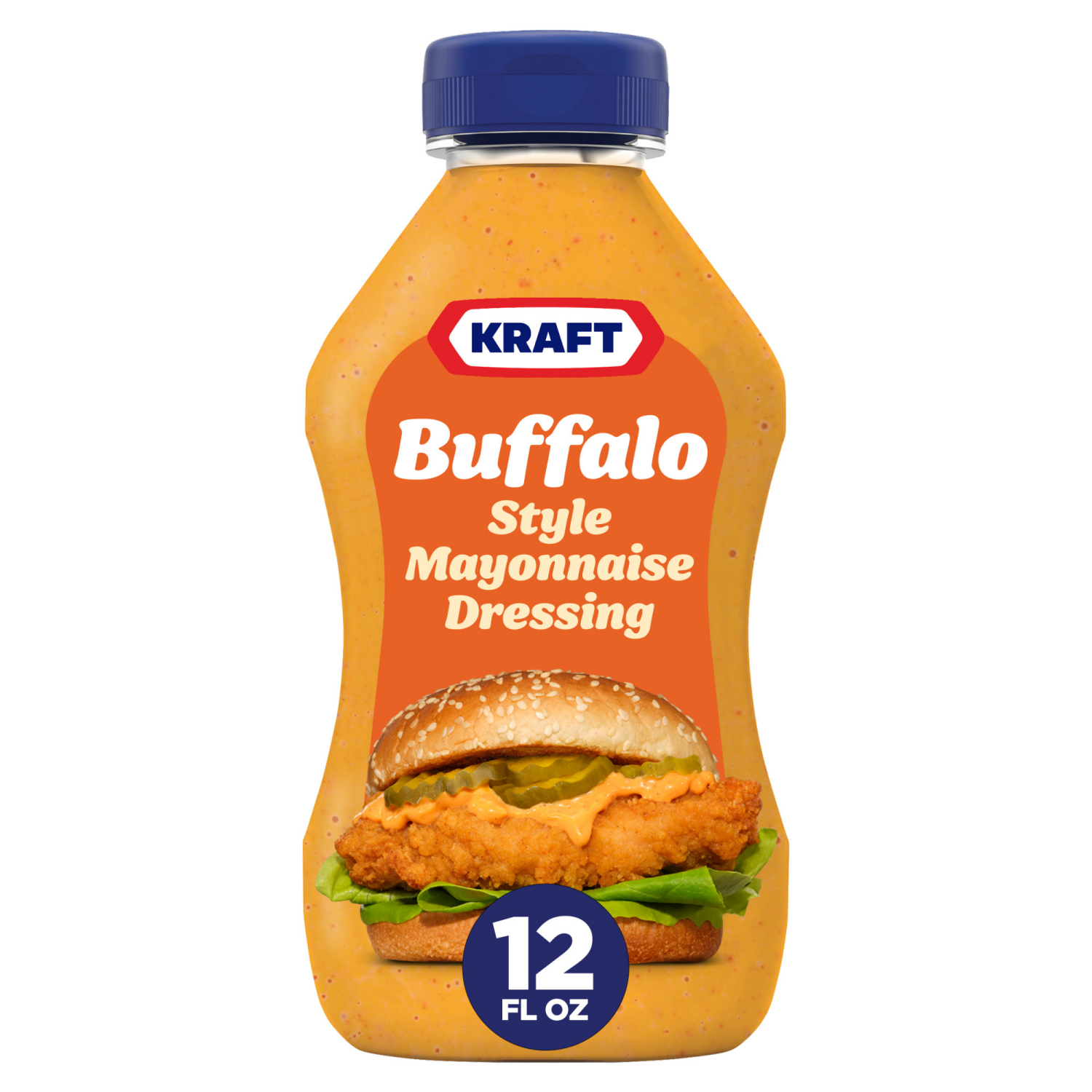 slide 1 of 8, Kraft Buffalo Style Mayonnaise Dressing, 12 oz Bottle, 12 fl oz