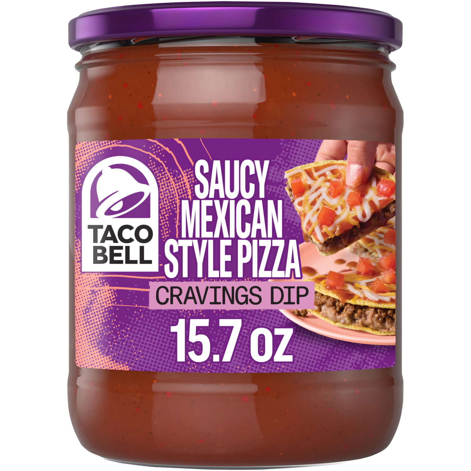 slide 1 of 8, Taco Bell Original Pizza Dip Mxcan Style, 15 oz