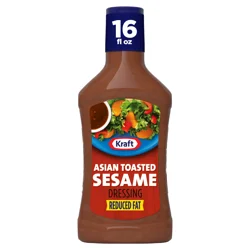 Kraft Reduced Fat Asian Toasted Sesame Dressing, 16 fl oz Bottle