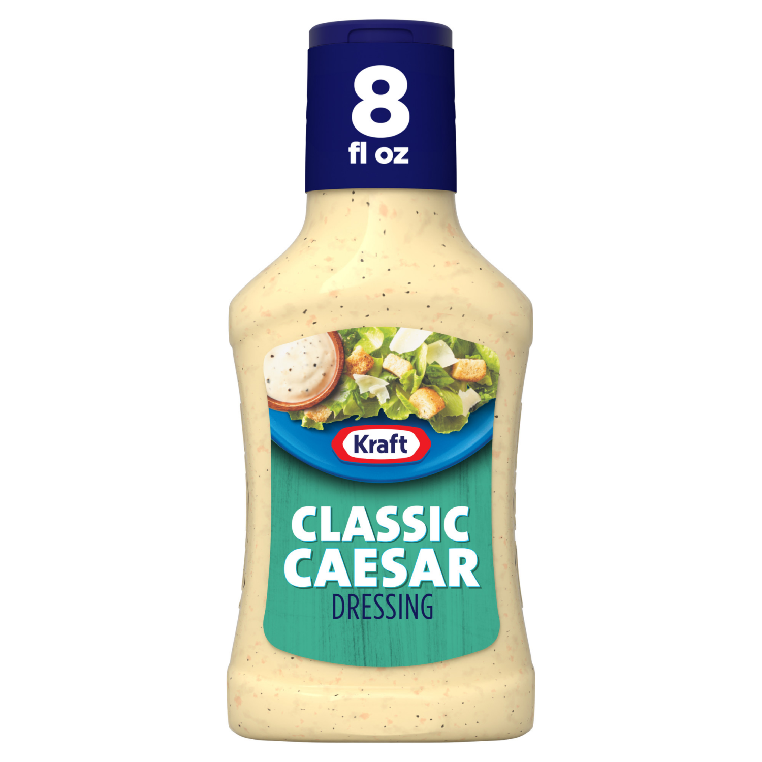 slide 1 of 8, Kraft Classic Caesar Dressing, 8 fl oz Bottle, 8 fl oz