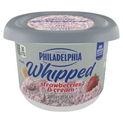 Philadelphia Strawberries & Cream Whipped Cream Cheese Spread, 7.5 oz Tub