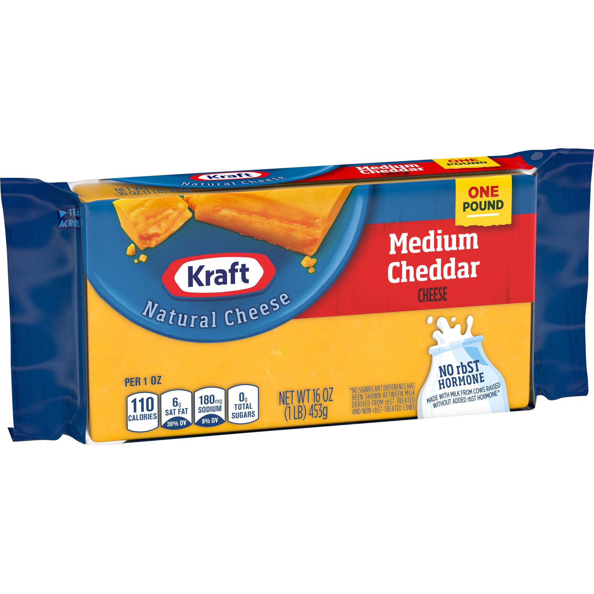 slide 3 of 6, Kraft Extra Sharp Cheddar Cheese Block, 16 oz Wrapper, 16 oz