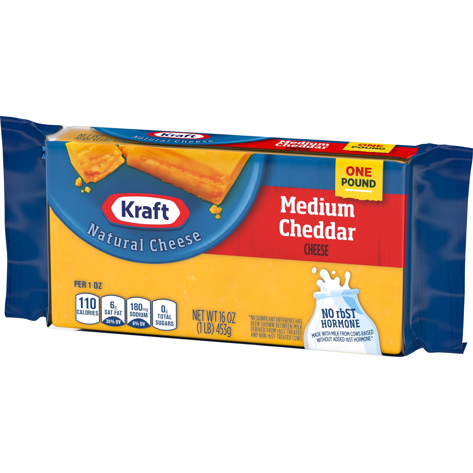 slide 4 of 6, Kraft Extra Sharp Cheddar Cheese Block, 16 oz Wrapper, 16 oz