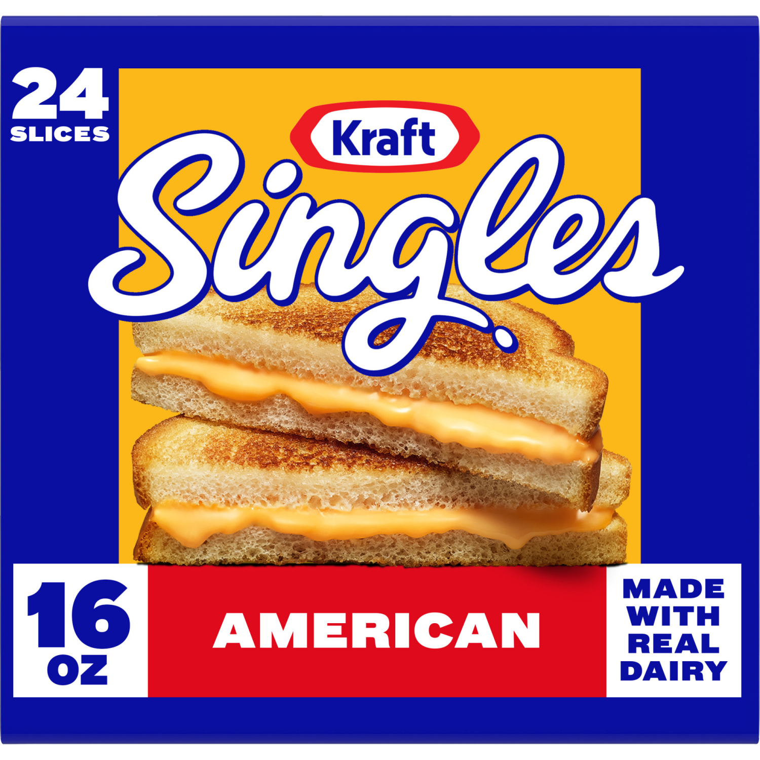 slide 1 of 8, Kraft Cheese Slices, American, 27 ct