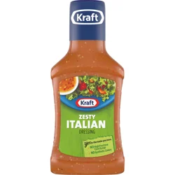 Kraft Zesty Italian Dressing, 8 fl oz Bottle