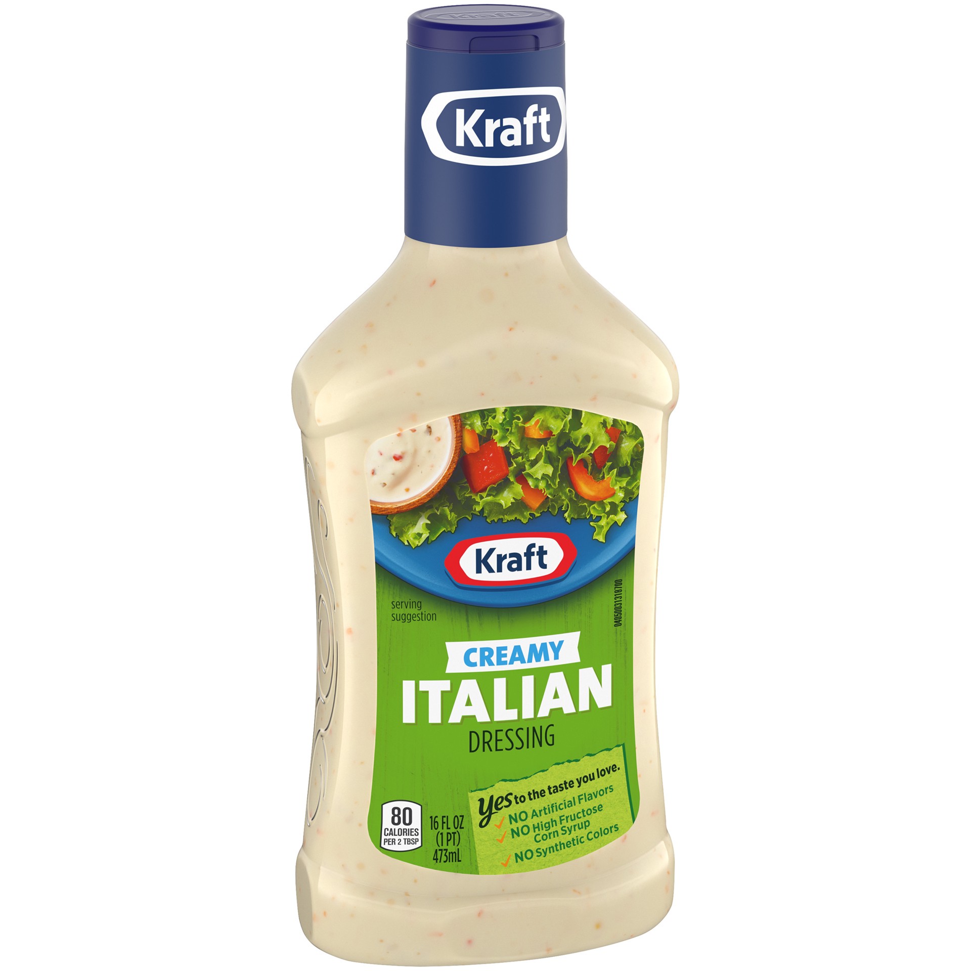 slide 8 of 12, Kraft Creamy Italian Salad Dressing Bottle, 16 fl oz
