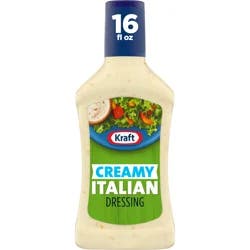 Kraft Creamy Italian Dressing, 16 fl oz Bottle